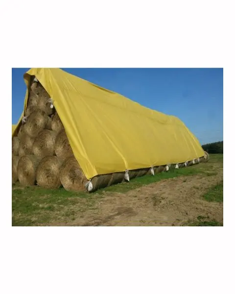 Tuffpaulin 12.19 M X 12.19 M (40Ft X 40Ft) 150 Gsm Yellow Hay Covers Heavy Duty Tarpaulin-Tirpal 1