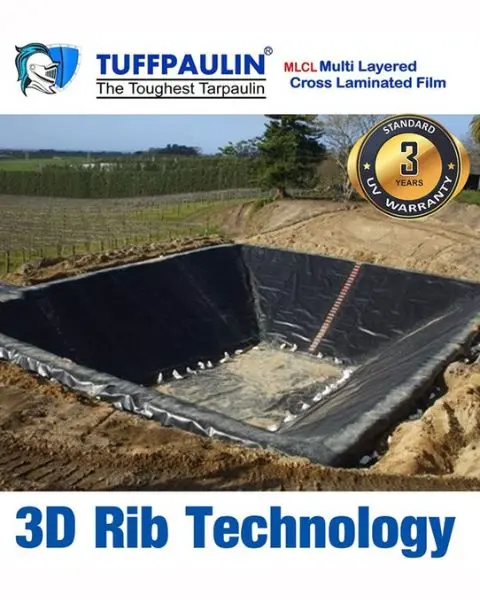 Tuffpaulin Pondliner 12.19 M X 9.14 M (40Ft X 30Ft) 150 Gsm Heavy Duty Tarpaulin-Tirpal 1