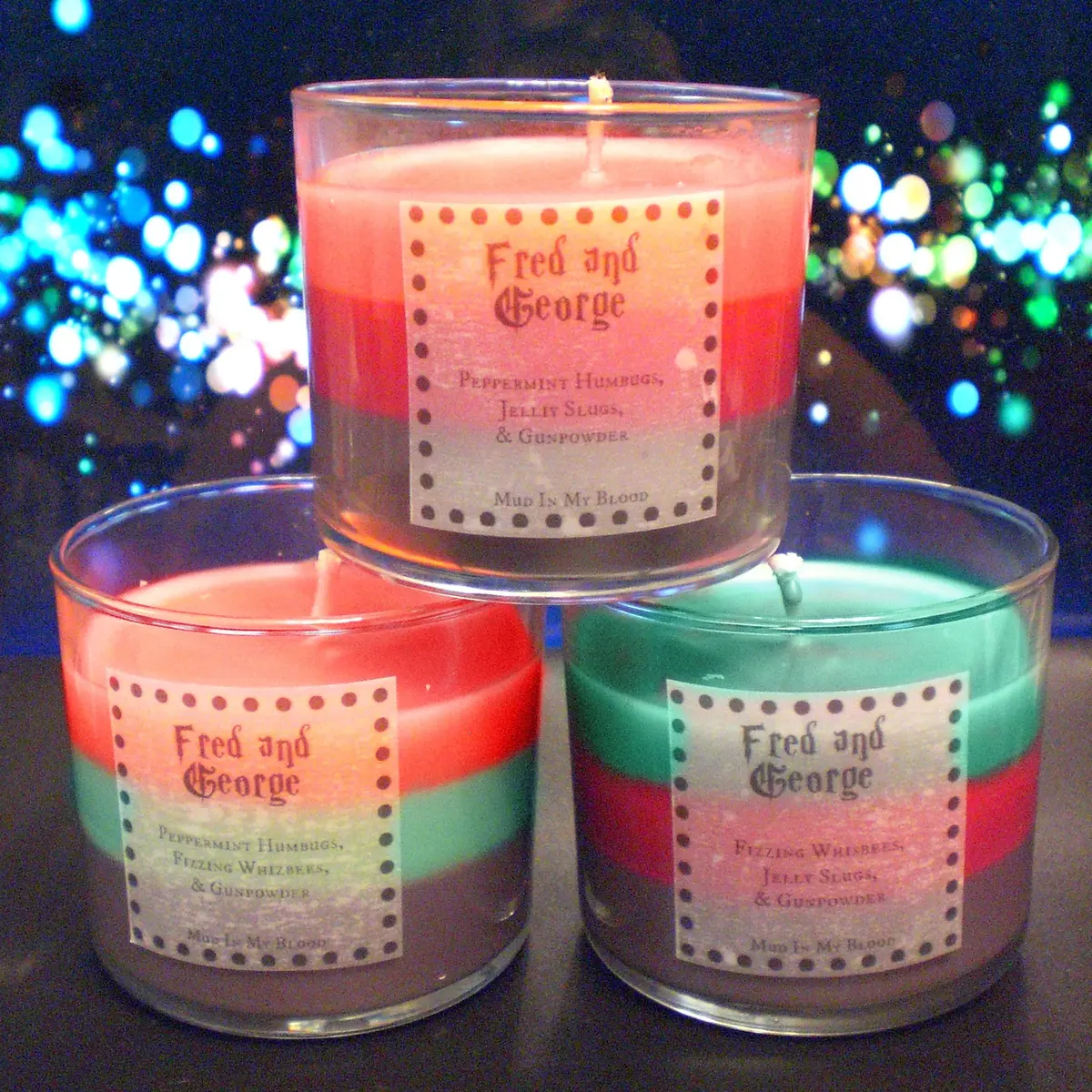 Twins Scented 4 Oz. Candle- Magical Sweets And Gunpowder 1
