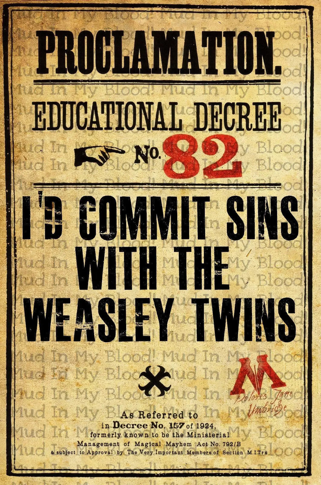 Twins Themed Decree Poster 1