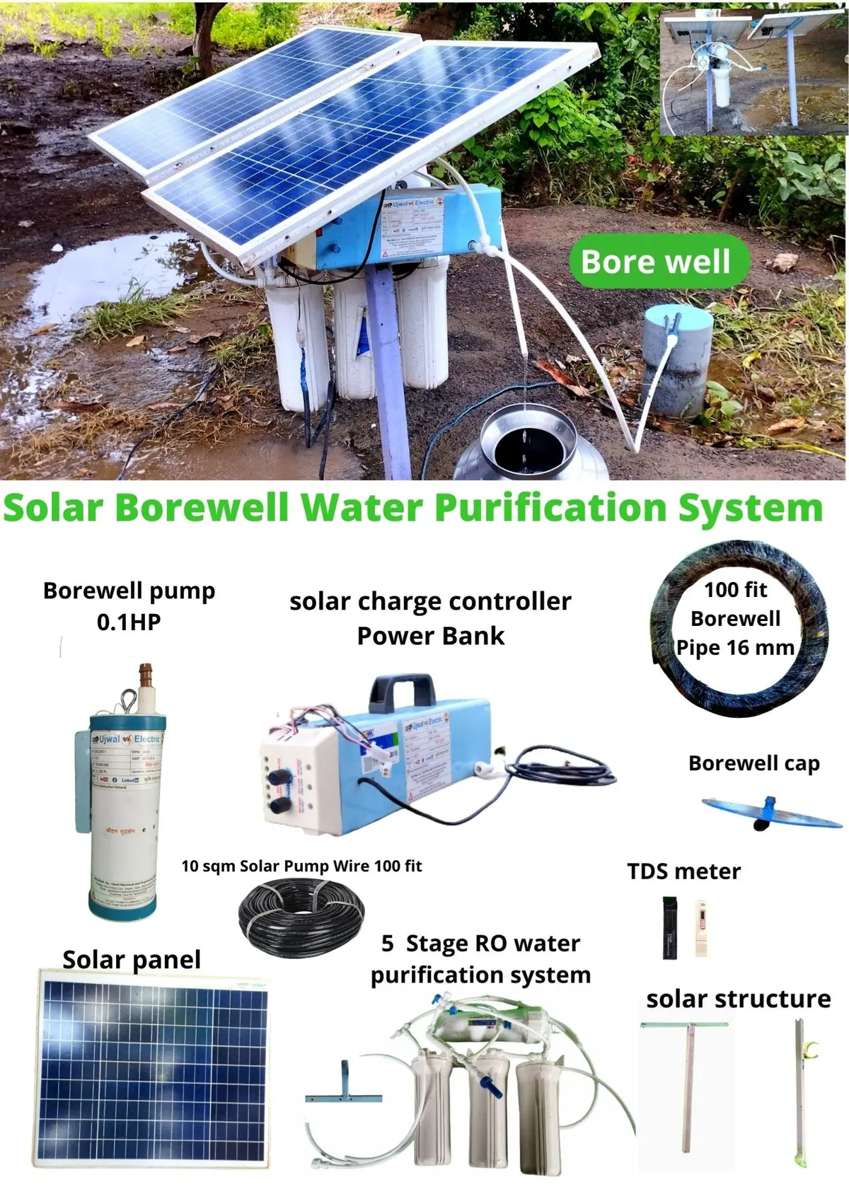 Ujwal Electrics Smart Water Purification Technology For Purifying Borewell Water Using Solar 1