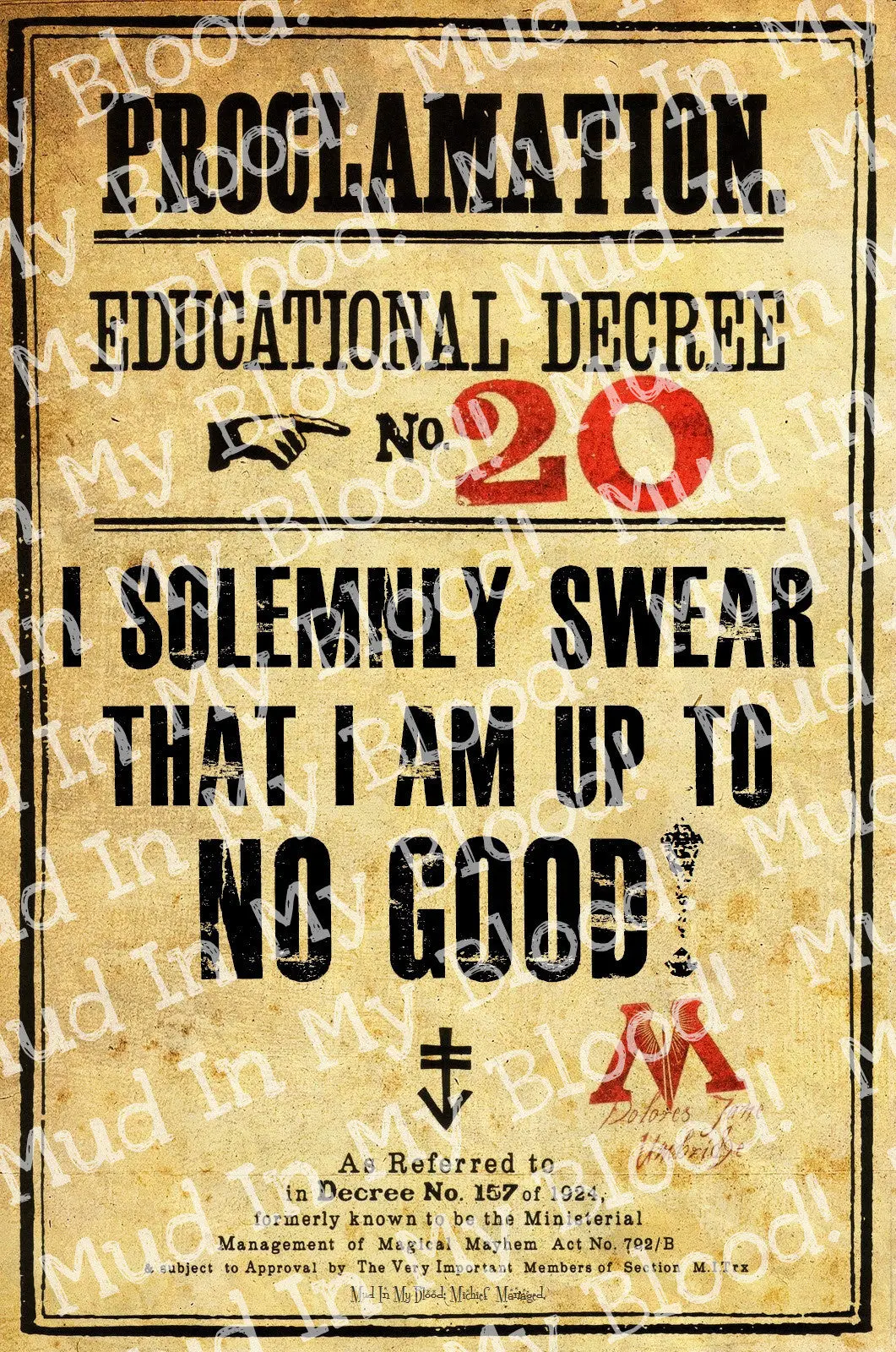 No Good Themed Decree Posters 1