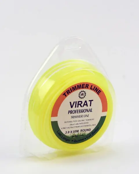 Svvas Virat Professional Trimmer Line For Brush Cutter 3.0Mm X 55 Meters Yellow (Round Profile) (Tlyr355) 1