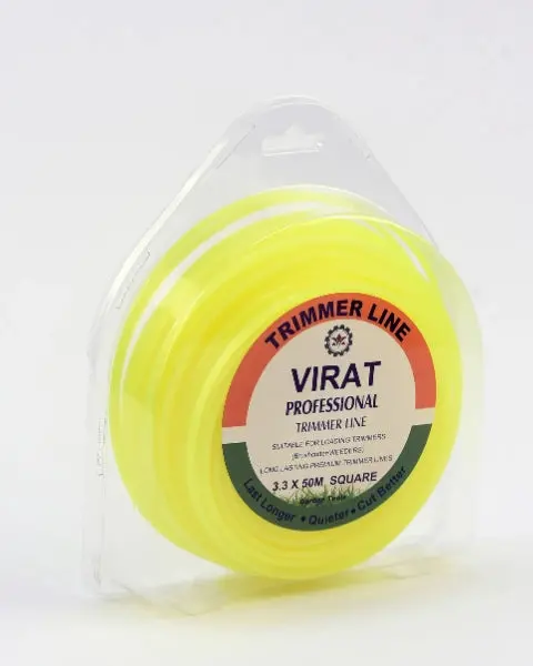 Svvas Virat Professional Trimmer Line For Brush Cutter 3.3Mmx50meters Yellow (Square Profile) (Tlys3350) 1