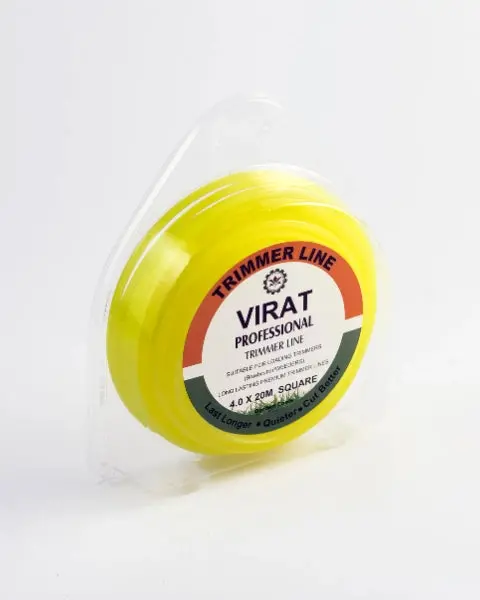 Svvas Virat Professional Trimmer Line For Brush Cutter 4.0Mmx20meters Yellow (Square Profile) (Tlys420) 1