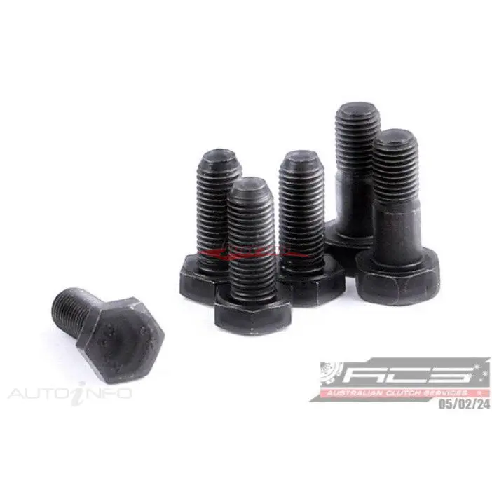 Xtreme Clutch Pressure Plate Bolts Fits Mazda Rx-2, Rx-3, Rx-4, Rx-5 & Rx-7 Ser.1/2 Sa22c (M8 X P1.0 X 22.3 - 6Pce Set) 1
