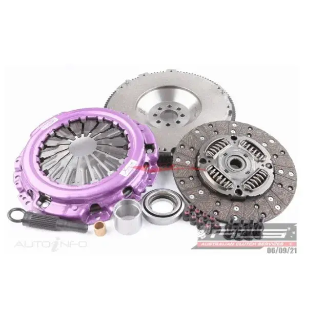 Xtreme Heavy Duty Organic Clutch & Solid Flywheel Package Clutch Kit Fits Nissan Pm35 Stagea, V35 Skyline & Z33 350Z Vq35de 1