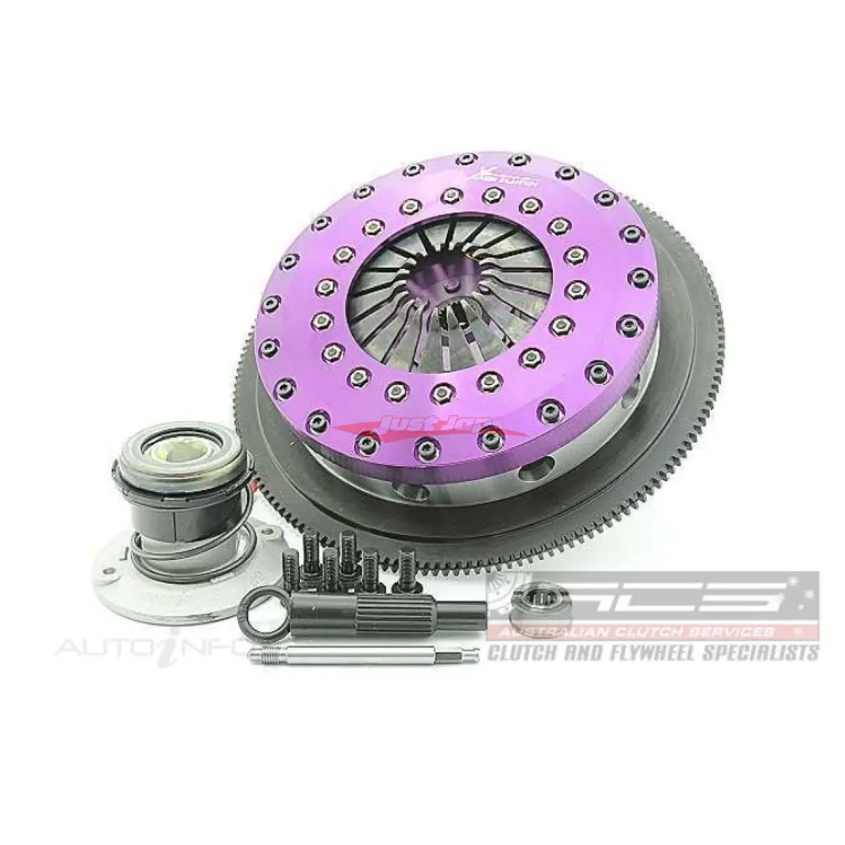 Xtreme Twin Plate Race Clutch 230Mm (Ceramic Solid Centre) With Flywheel & Concentric Slave Fits Ford Falcon Xr6 Turbo (Ba/Bf) 1