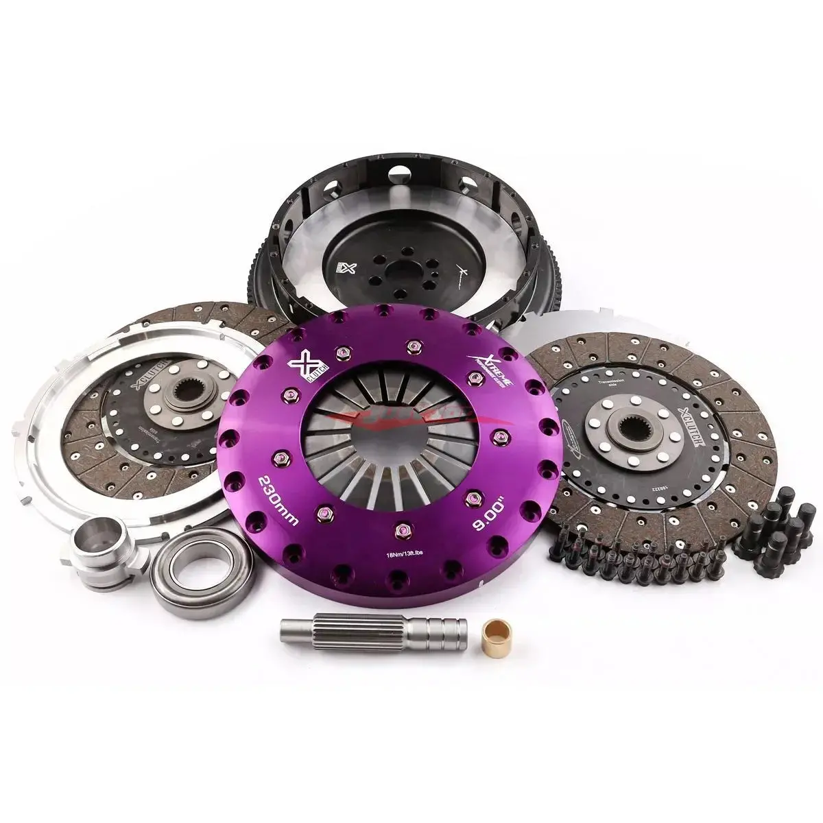 Xtreme Twin Plate Race Clutch 230Mm (Organic Solid Centre) Fits Nissan Skyline R31/R32/R33 (Push Type) 1