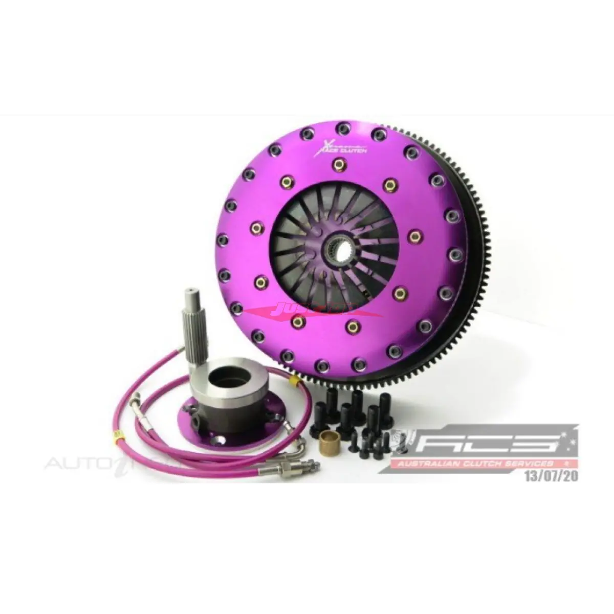 Xtreme Twin Plate Race Clutch 230Mm (Organic Solid Centre) Inc Smf & Csc Fits Nissan R34 Skyline Gtr (Rb26dett) 1