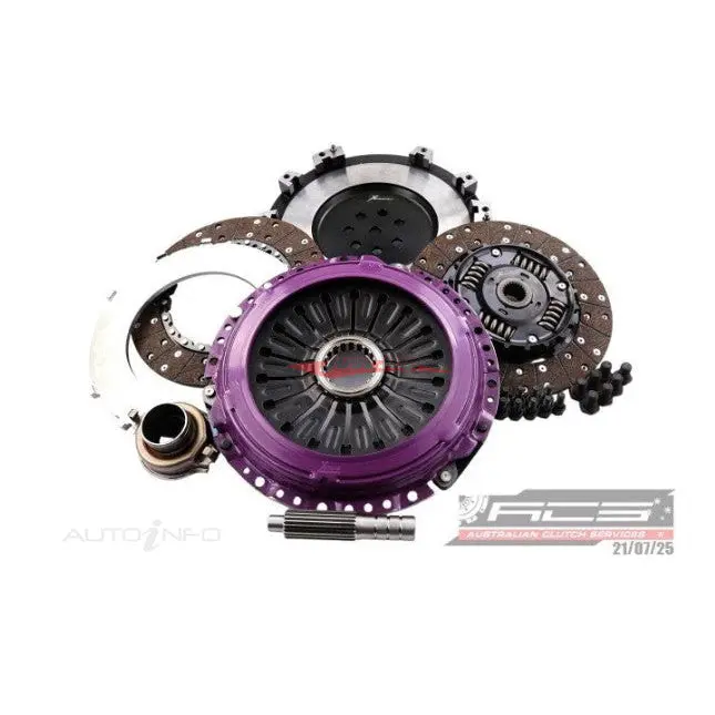 Xtreme Twin Plate Race Clutch 230Mm (Organic Sprung Centre) Fits Mitsubishi Evolution 4-9 4G63 (5 Speed) 1