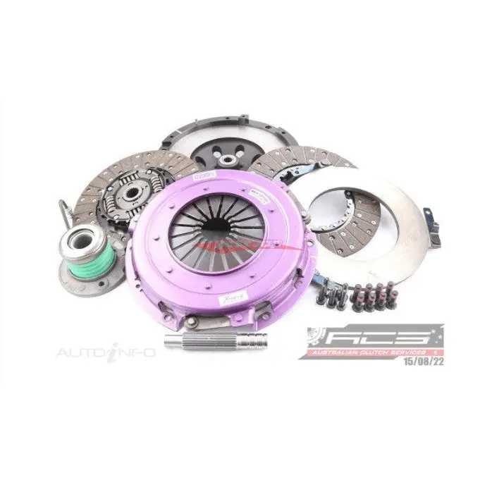 Xtreme Twin Plate Race Clutch 270Mm (Organic Sprung Centre) With Flywheel & Concentric Slave Fits Ford Mustang Gt V8 5.0L (S550) 1