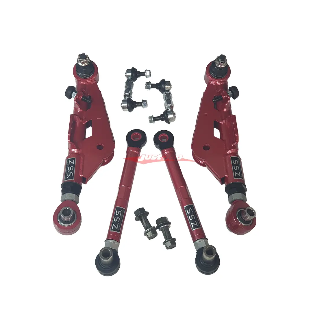 Zss Front Lower Control Arm & Tension Rods + Sway Bar Endlinks V2 Fits Nissan S14/S15 Silvia, 200Sx, R32 Skyline Gts/T 1