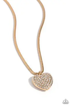 Paparazzi Sequined Sweetheart - Gold 1