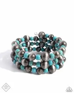 Paparazzi Desert Demand - Blue - Fashion Fix 1