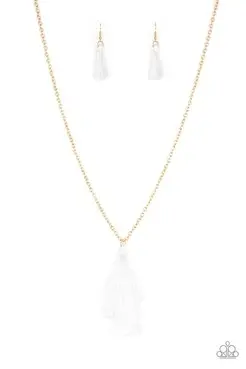 Paparazzi Triple The Tassel - White 1