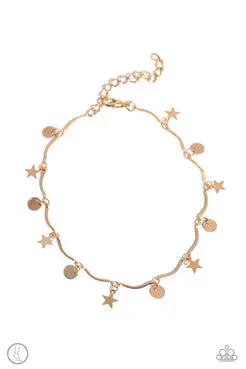 Paparazzi Beach You To It - Gold (Anklet) 1