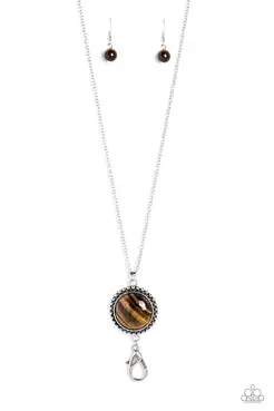 Paparazzi Sonoran Summer - Brown (Lanyard) 1