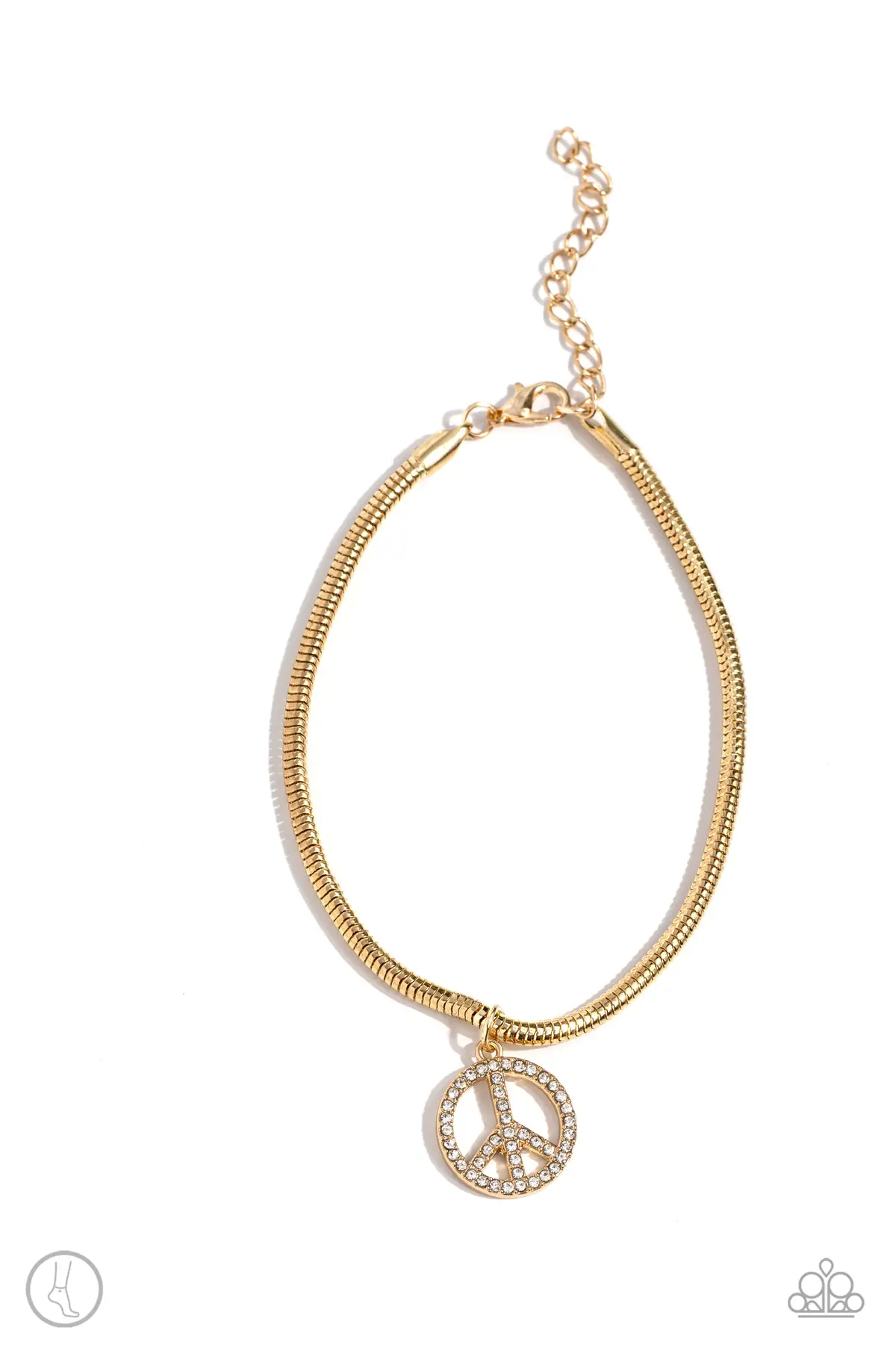 Paparazzi Pampered Peacemaker - Gold (Anklet) 1