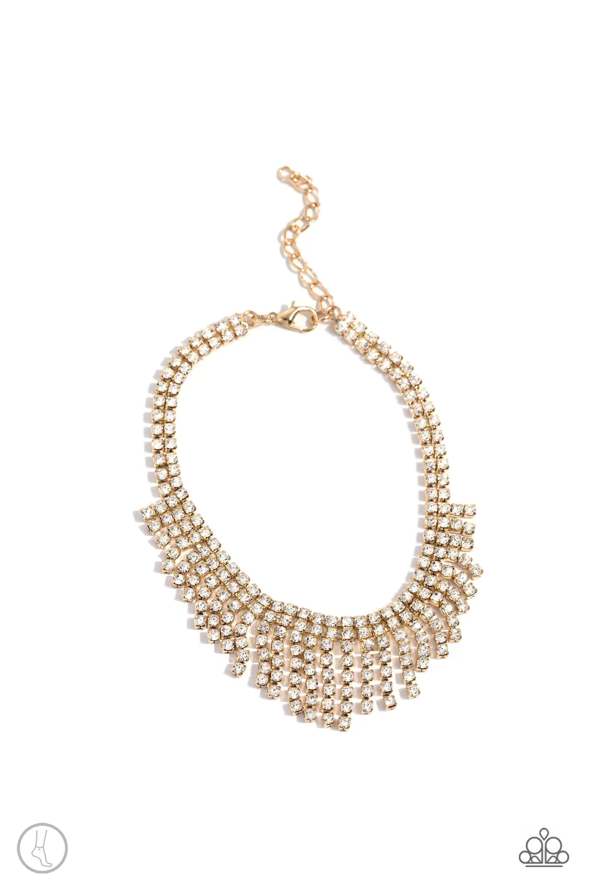 Paparazzi Curtain Confidence - Gold (Anklet) 1
