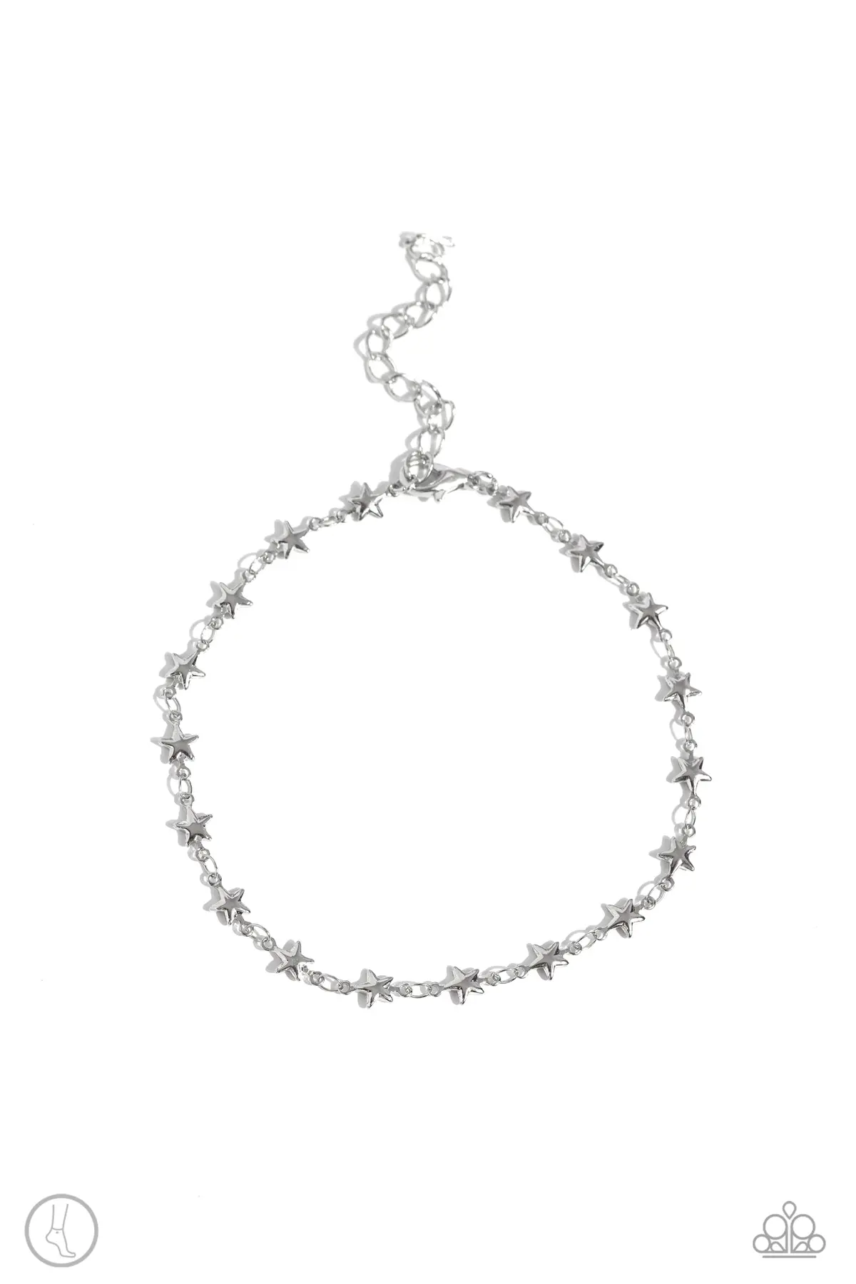 Paparazzi Starry Swing Dance - Silver (Anklet) 1