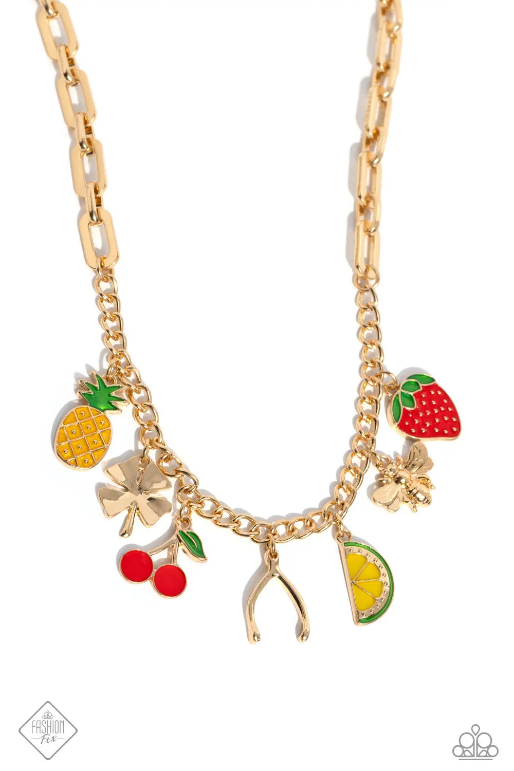 Paparazzi Fruit Festival - Gold - Fashion Fix March 2024 1