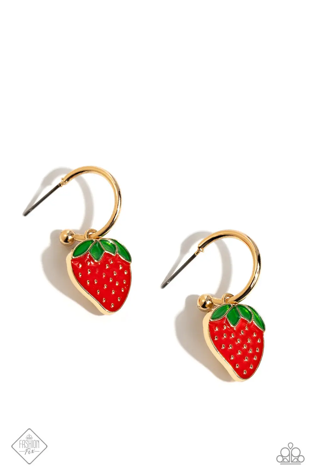 Paparazzi Fashionable Fruit - Gold - Fashion Fix March 2024 1