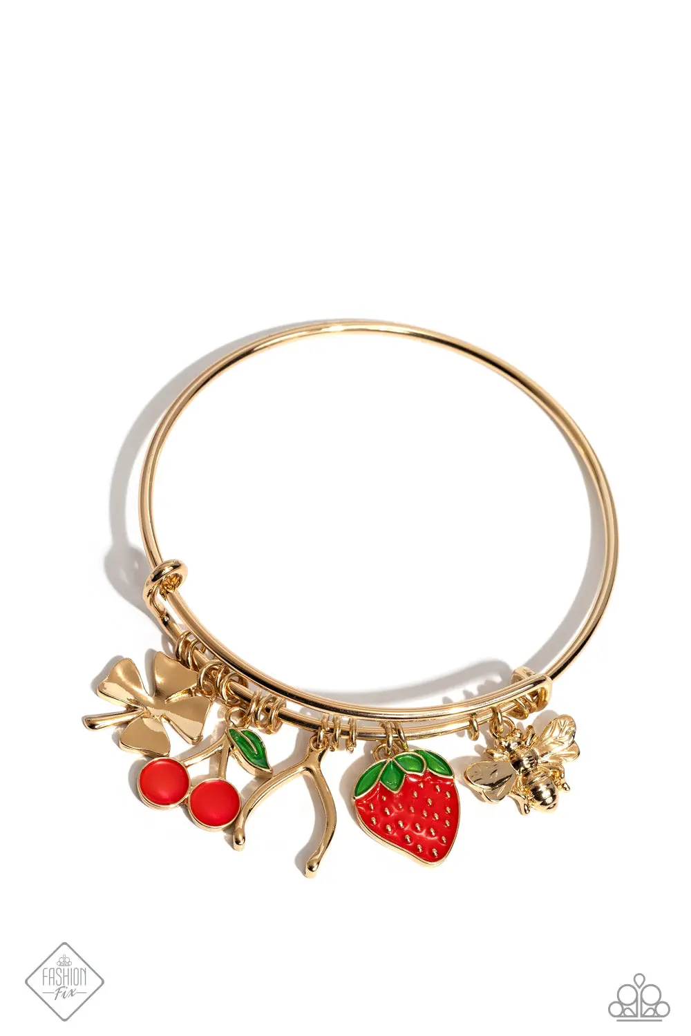 Paparazzi Fruit Freestyle - Gold - Fashion Fix March 2024 1