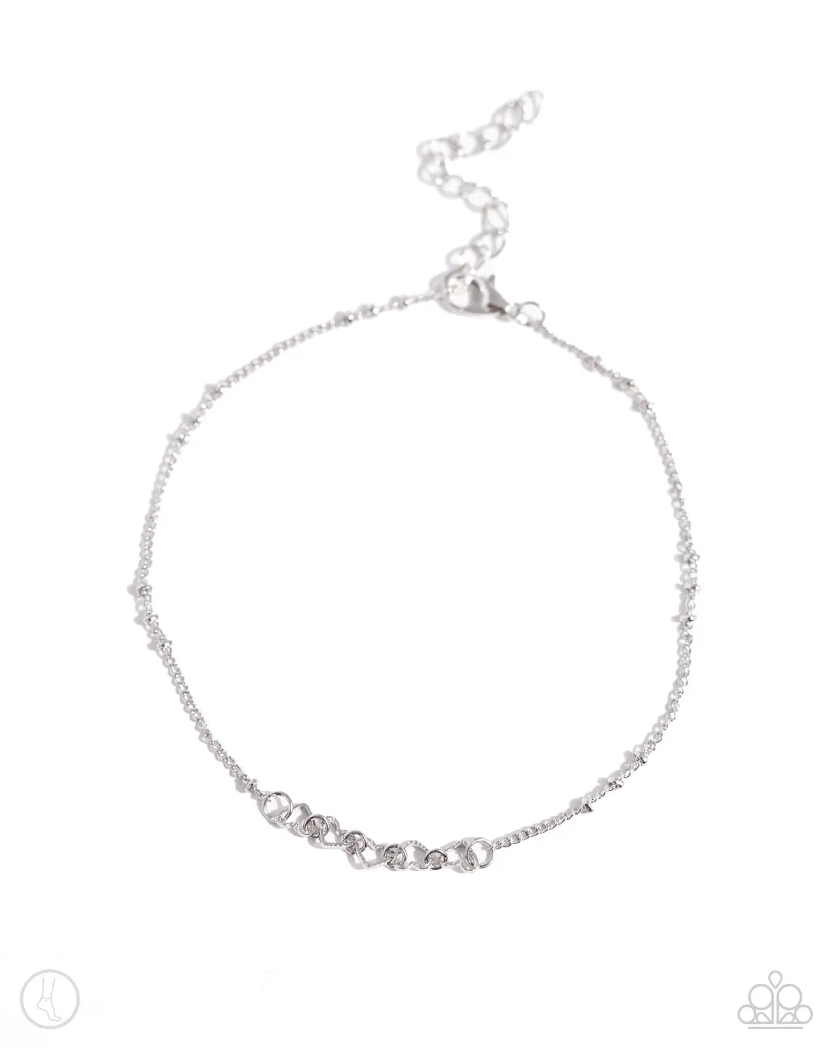 Paparazzi Satellite Shimmer - Silver - (Anklet) 1