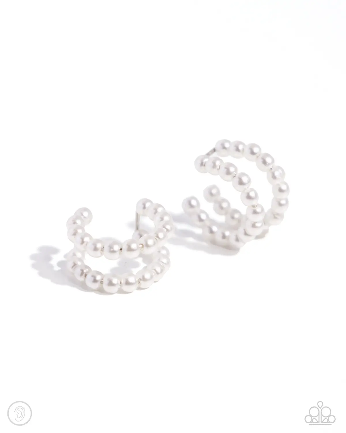 Paparazzi Pearls Just Want To Have Fun - White (Cuff) 1