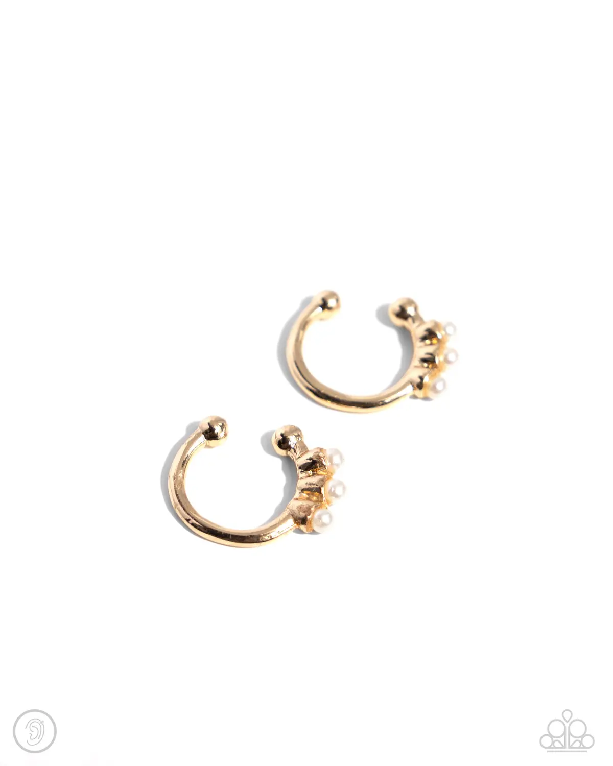Paparazzi Ballerina Backdrop - Gold (Ear Cuff) 1