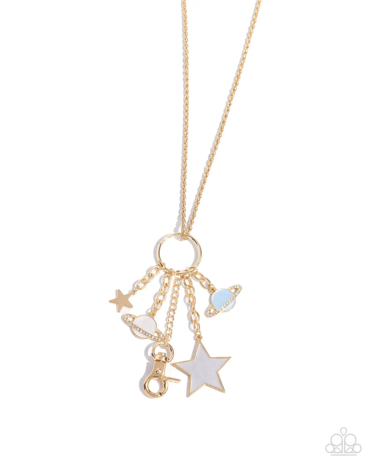 Paparazzi Planetary Pizzazz - Gold (Lanyard) 1