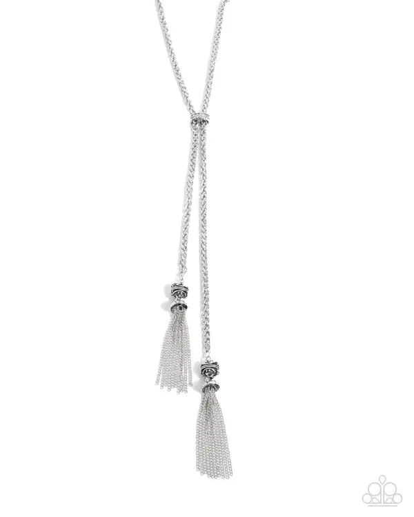 Paparazzi Tassel Transit - White 1