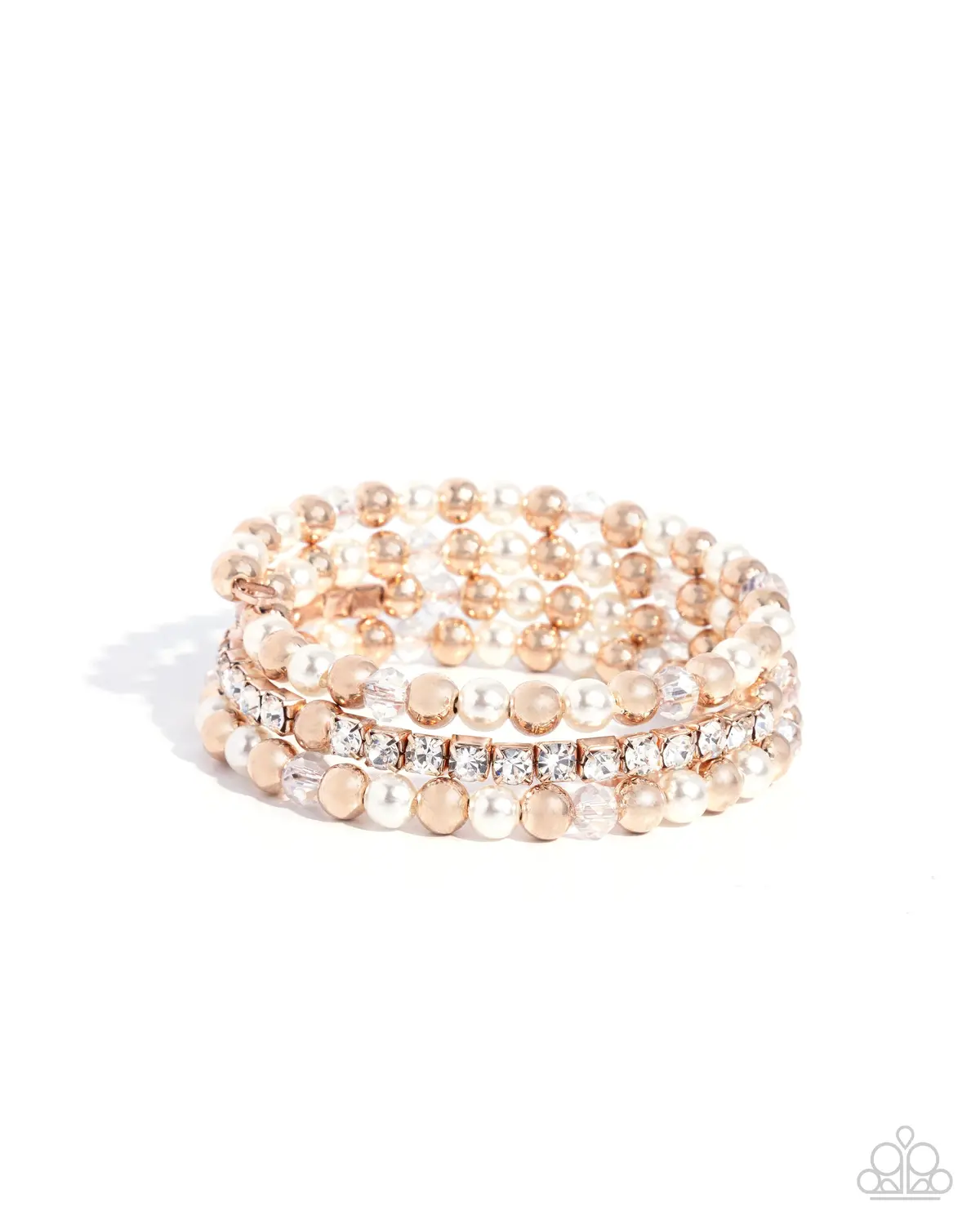 Paparazzi Serene Stack - Rose Gold 1