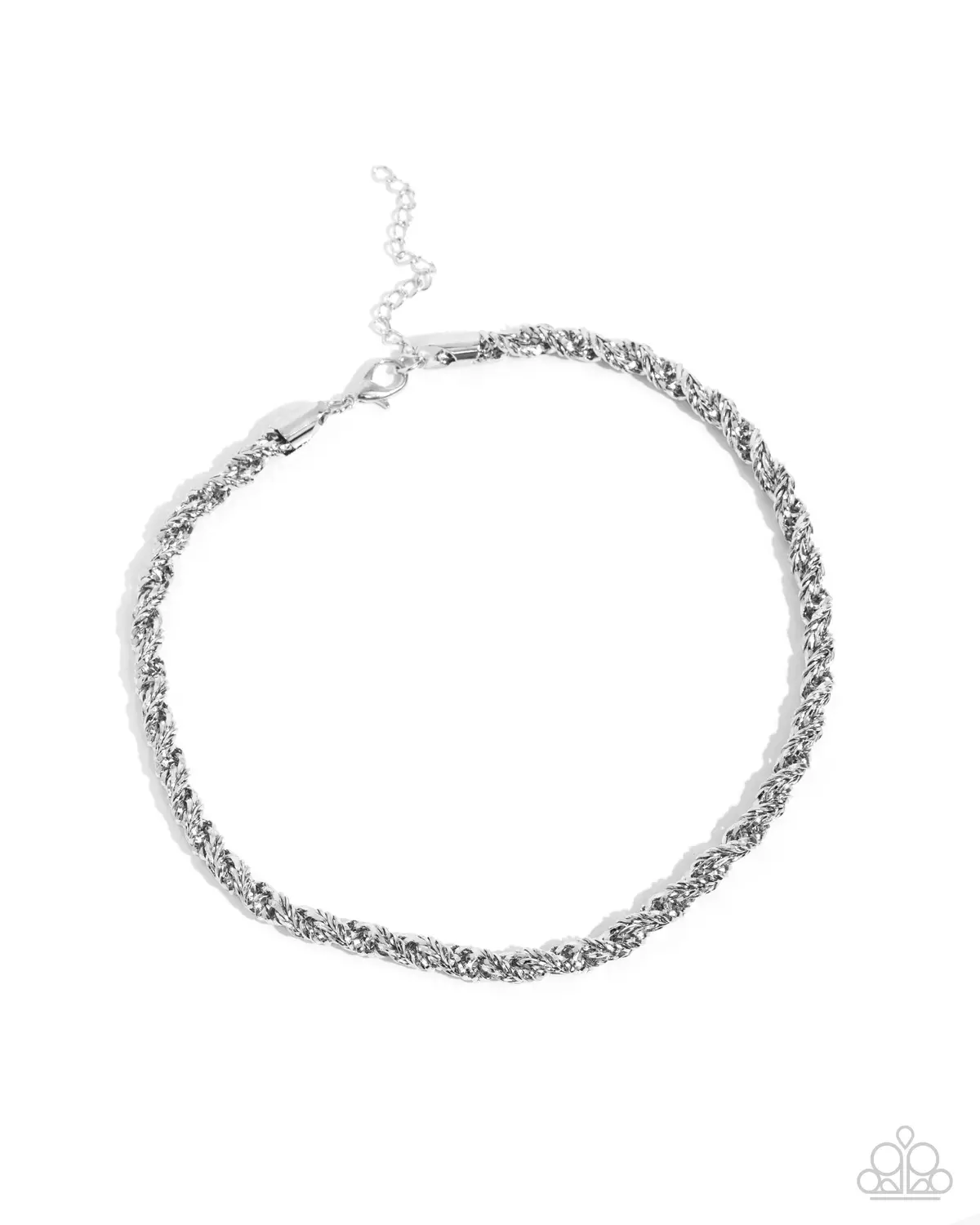 Paparazzi Edgy Etching - Silver (Choker) 1