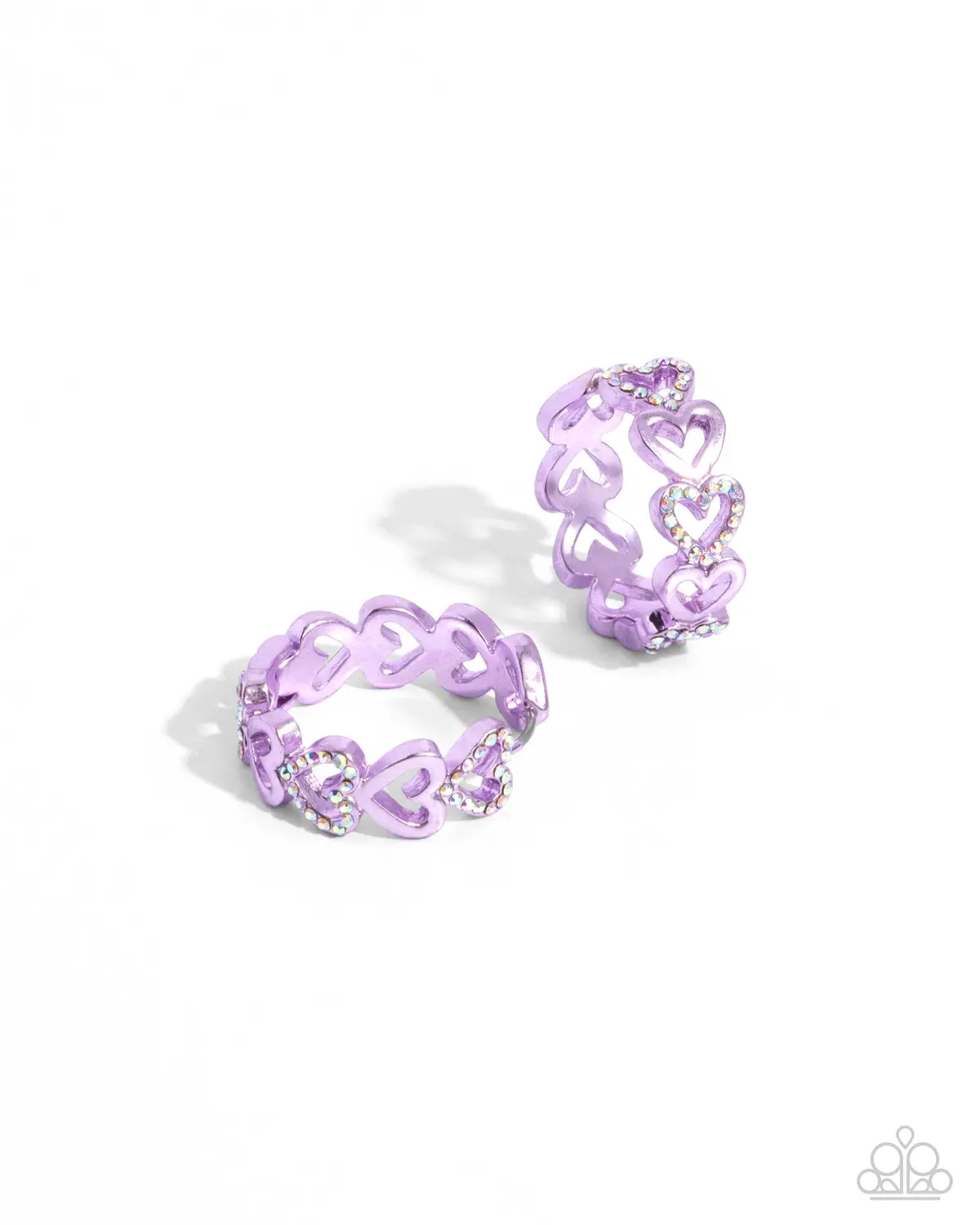 Paparazzi Historic Hearts - Purple 1