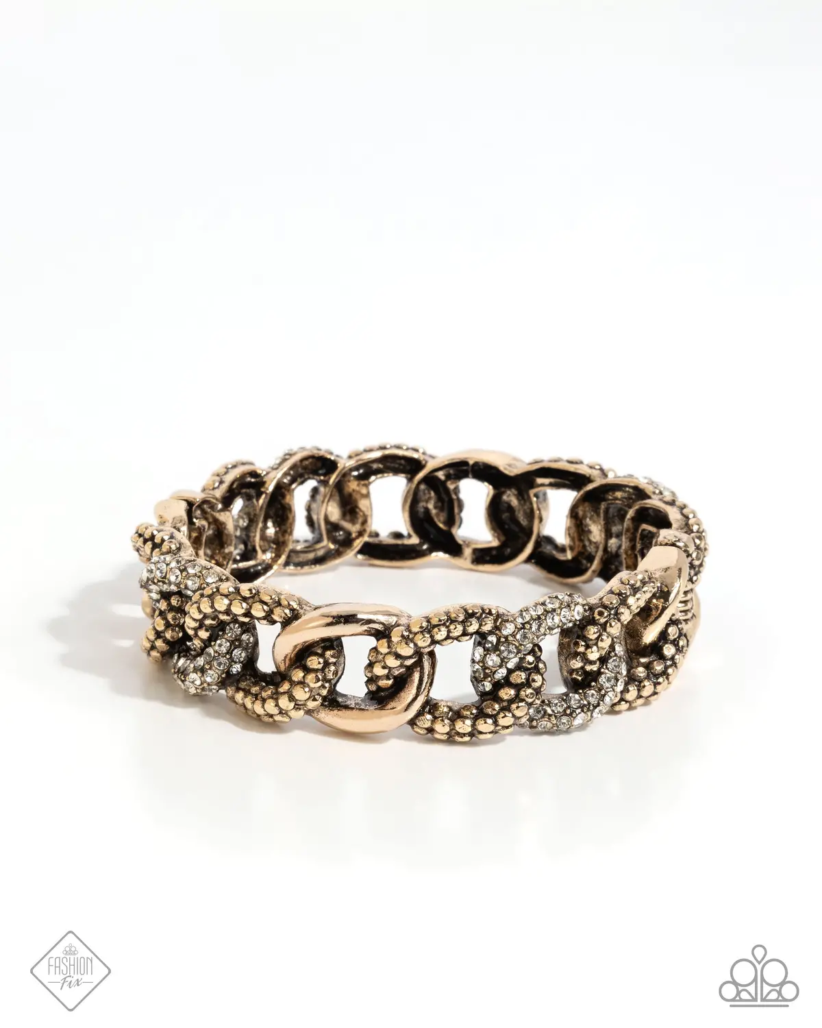 Paparazzi Assertive Austerity - Gold - Fashion Fix 1