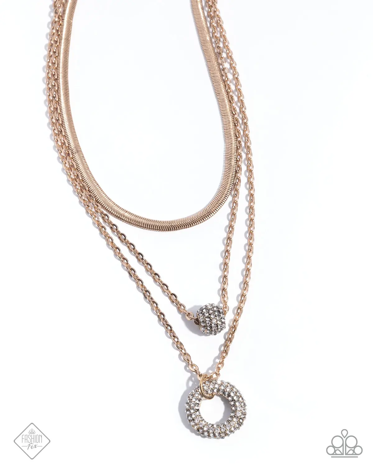 Paparazzi Dominant Dignity - Gold - Fashion Fix 1