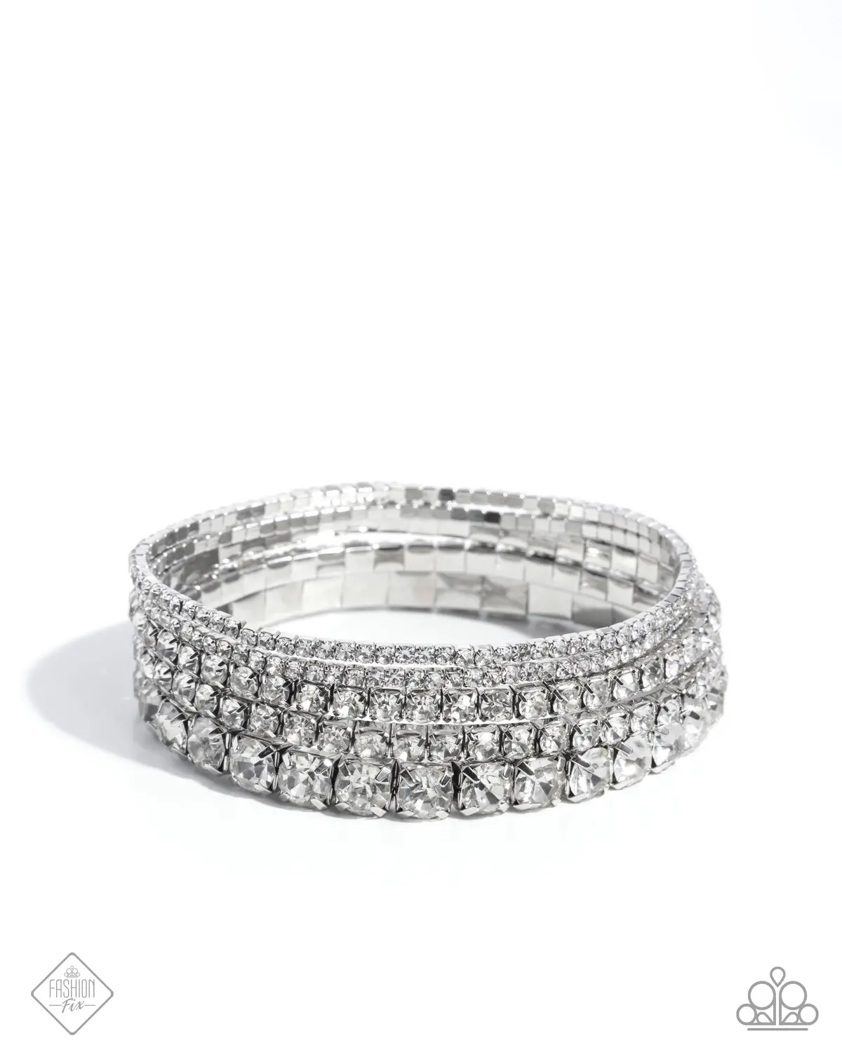 Paparazzi Persistant Pizzazz - White - Fashion Fix 1