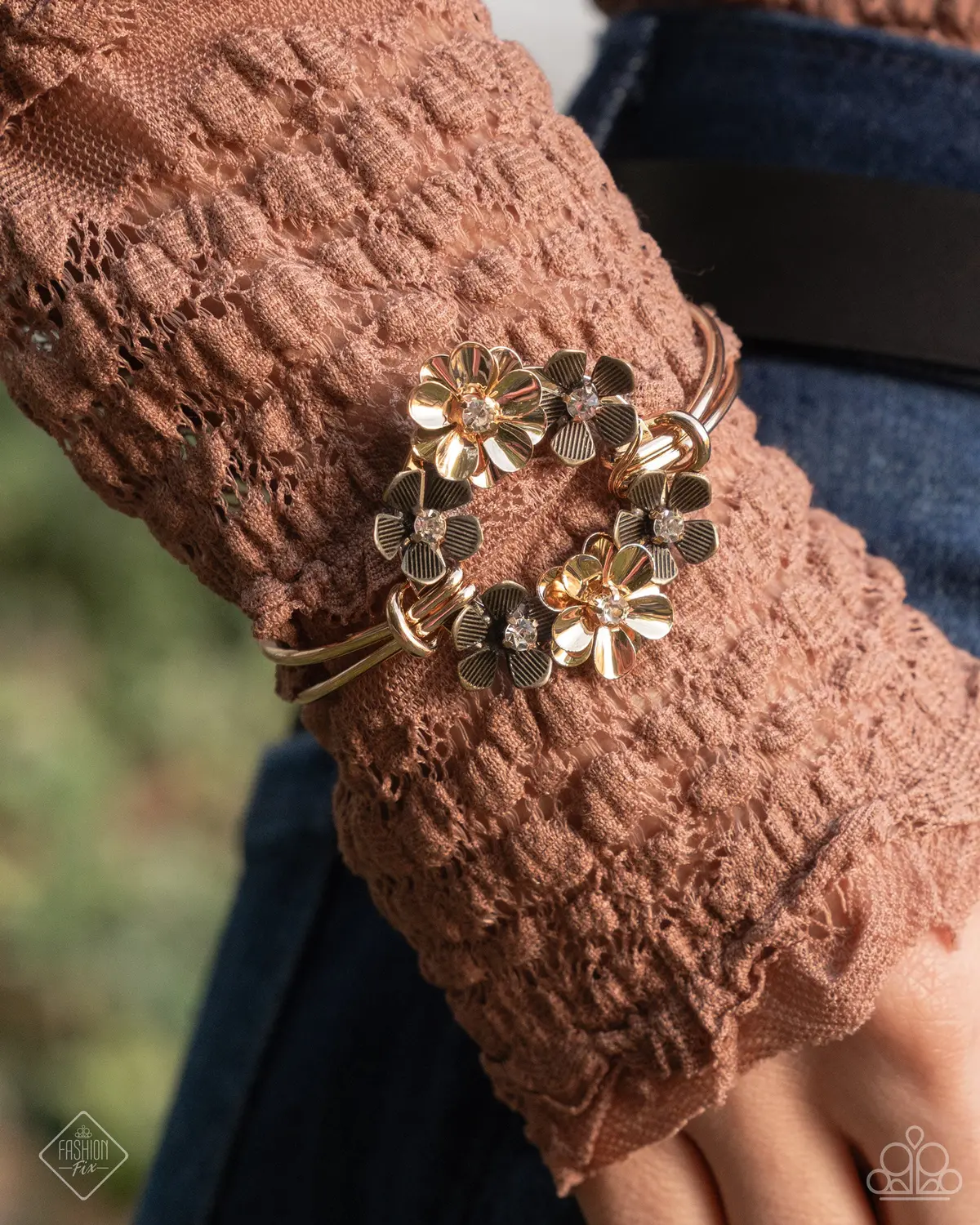 Paparazzi Genuine Garden - Gold - Fashion Fix 1