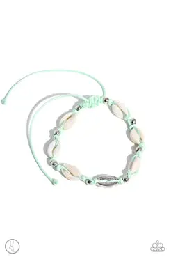 Paparazzi Beachcomber Ballad - Green (Anklet) 1