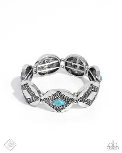 Paparazzi Elemental Example - Blue - Fashion Fix April 2025 1